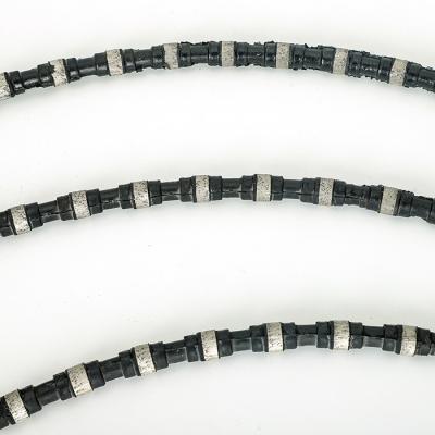 China Black Classical Diamond Wire Saw Mine Granite Diamond Cutting Rope for sale
