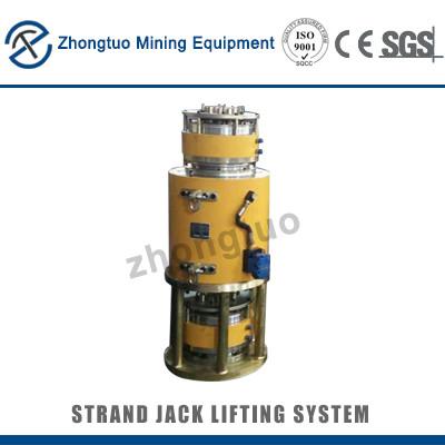 China Post Tension Lifting Jack Machine 60T-600T Multi PC Strands Stressing Jack for sale