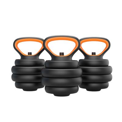 China 17CM Cast Iron Six In One Adjustable Rubber Dumbbell Set 50kg Muscle Relex for sale
