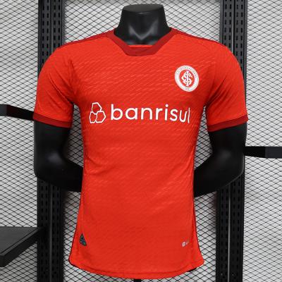 China Red Polyester Breathable Fabric Football Jersey for sale