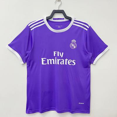 China Modern Aesthetics Vintage Soccer Kits Embroidered Purple Soccer Jerseys for sale