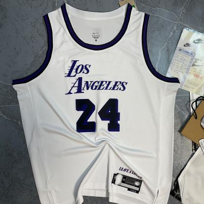 China Edition NBA Team Jerseys Jacquard White 24 Basketball Jersey for sale