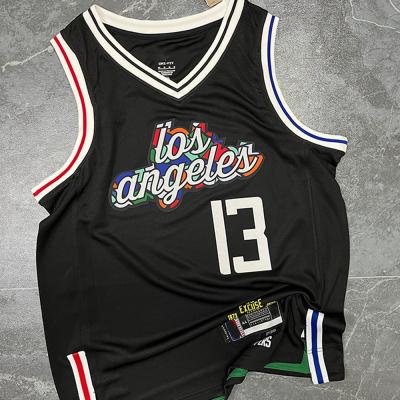 China Black White NBA Team Jerseys Quick Dry Basketball Player Jersey OEM ODM for sale