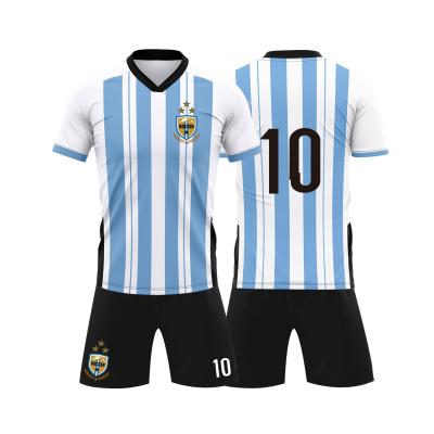 China Quick Dry Lightweight Custom Team Jersey Breathable Polyester Football Shirt for sale