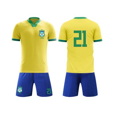 China Fade Resistance Custom Team Uniform Breathable Quick Dry Blank Football Jerseys for sale