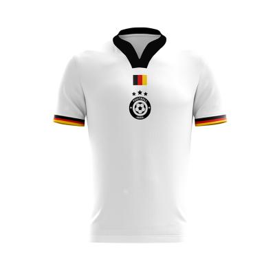 China OEM Custom Soccer Uniforms Quick Dry Breathable Plain White Football Jersey for sale