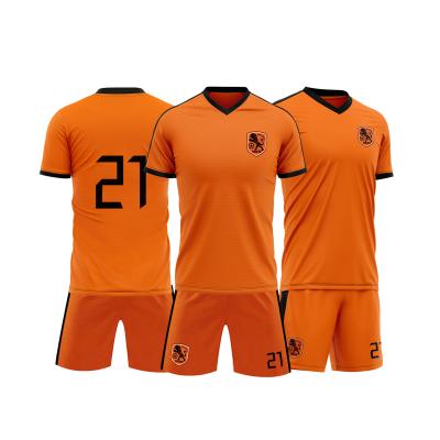 China Team Custom Soccer Jerseys Quick Dry Breathable LightWeight 100 Polyester Shirt for sale