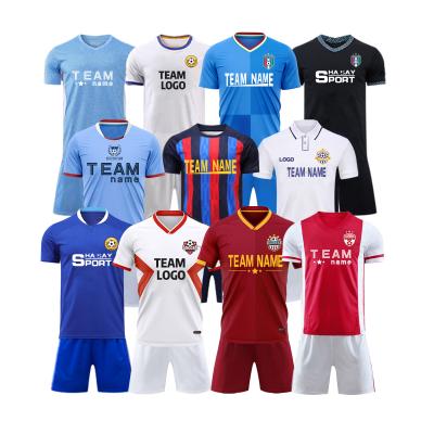 China Camisa Wicking Team Uniform de encargo respirable del jugador de fútbol de la humedad en venta