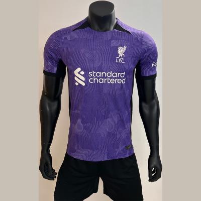 China Wear Durable 100% Polyester Jersey Purple Polyester Shirt for sale