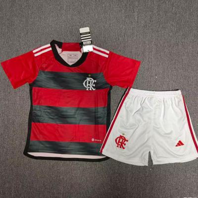 China Red Quick Dry Kids Custom Soccer Jerseys With Logo for sale