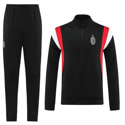 China Twill Jacquard Mens Football Tracksuits 100% Polyester Soccer Training Suit for sale