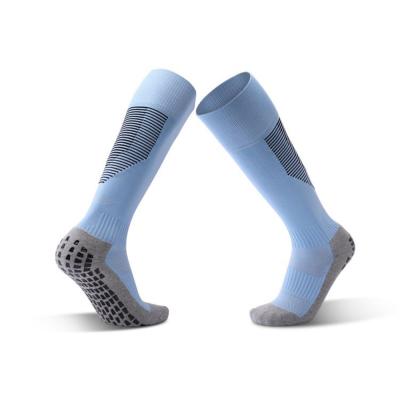 China Costomizabale Soccer Non Slip Socks Cotton Premium Fabric Sticky Football Socks for sale