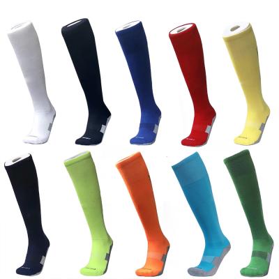 China Cotton Polyester Blend Soccer Grip Socks Crafted Anti Slip Football Socks for sale