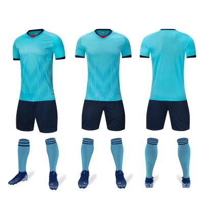 Китай OEM ODM Джерси футбола Breathable футболок равнины голубой красный белый продается