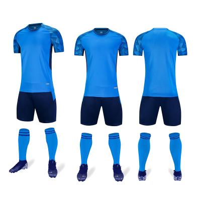 China Plain Blank Football Uniform Polyester Plain Jerseys Football Jersey 11 Set for sale