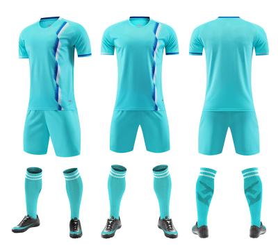China Short Sleeve Soccer Jerseys Casual Training Sublimation Football Shirts Set for sale