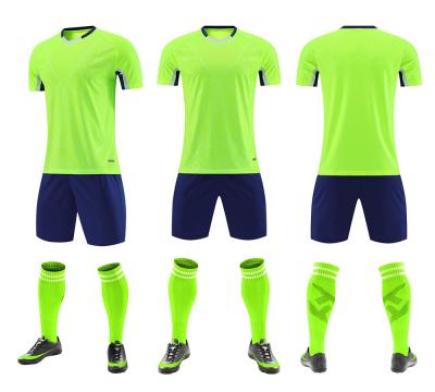 China Casual Training Plain Soccer Jerseys Sublimated Soccer Uniforms Set Short Sleeve for sale