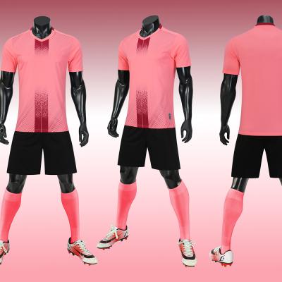 China Optional Color Plain Soccer Jersey Premium Fabric Breathable Football Dress Full Set for sale