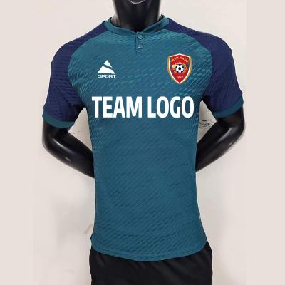 Chine 100% Polyester Fabric Custom Team Jersey Twill/Plain Pattern Teal Color à vendre