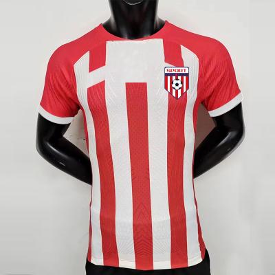 China Custom Quick Dry Red Retro Soccer Jersey Team Training Wear Football Kits à venda