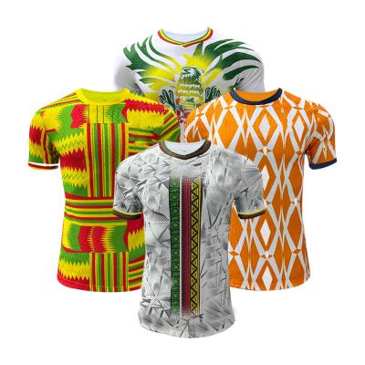 中国 2023-2024 Africa Ghana National Team Jersey Cutting-Edge 100% Polyester Fabric 販売のため