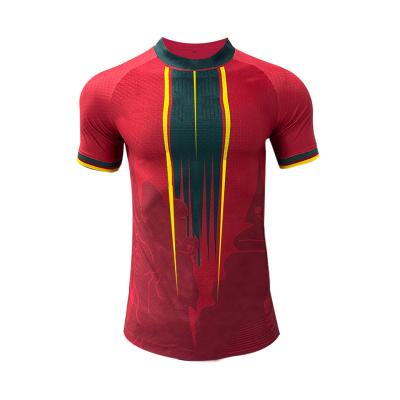 中国 2023/24 Mali Football Jerseys Quick Dry 100% Polyester Material White Green Red Color 販売のため