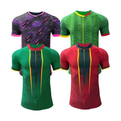 China 23-24 Mali Polyester Fiber Football Team Jersey Long Lasting Blue / Red / Green Jersey à venda