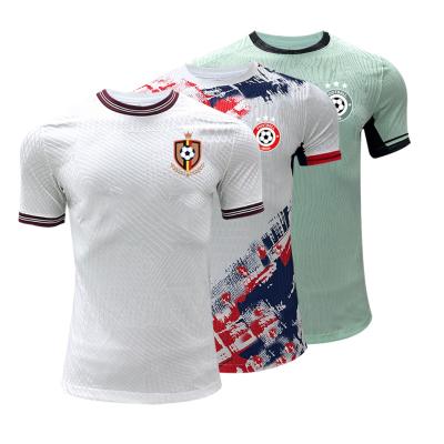 China 100% Polyester Material Football Team Jersey 120 - 160gsm Fabric Weight Quick Dry for sale