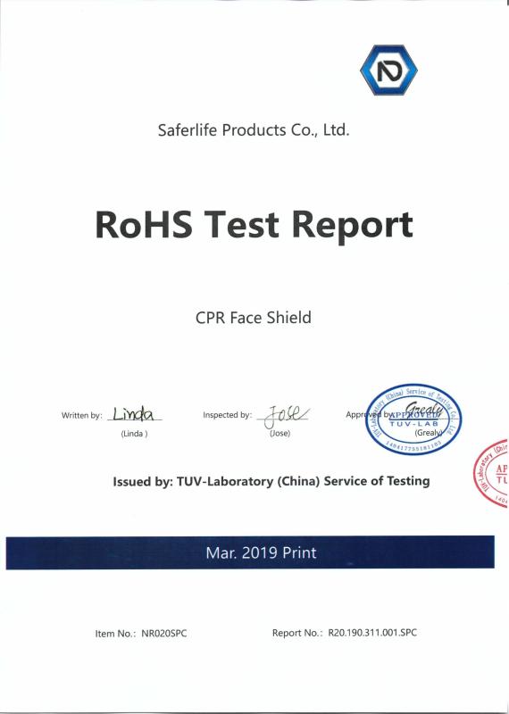 Rohs - Saferlife Products Co., Ltd.
