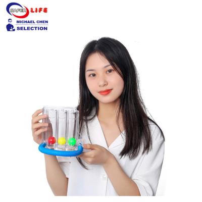 China Simulation Medical Training Supplies Equipment 3 Ball Spirometer Breathing Exerciser for sale