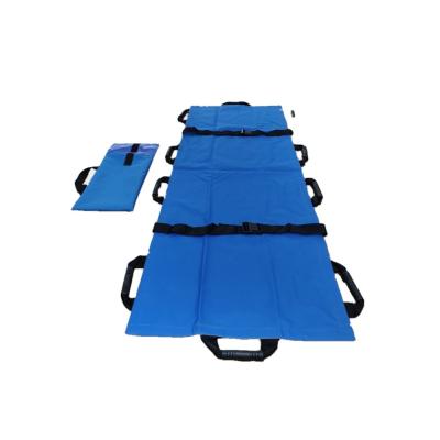 China Folding Stretcher 10 Handles Sheet Medical Soft Stretcher Carry Bag Surgical Medical Kit 178cm for sale