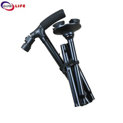China Wholesale Folding Walking Sticks Cane With Led Light For Elder Home Care for sale