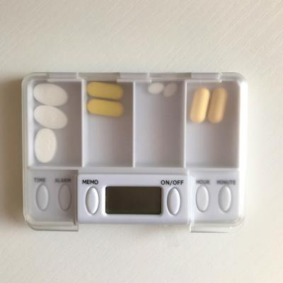 China Medication Electronic Pill Box Dispenser With Timer Alarm Digital Smart Organizer Bottle for sale