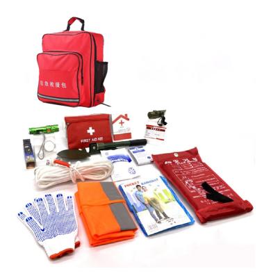 China Emergency First Aid Kit Survival Gear Kit Outdoor  Emergency Medical Fire Rescue Bag  Travel First Aid Kit en venta