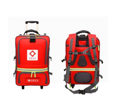 China Team emergency rescue kit with trolley wide strap and several bag en venta