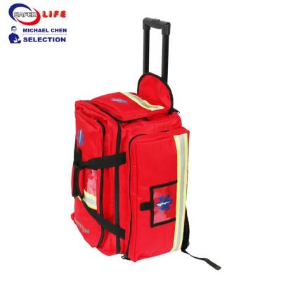China Large Capacity Ambulance EMS responder Bag rescue with trolley backpack Te koop