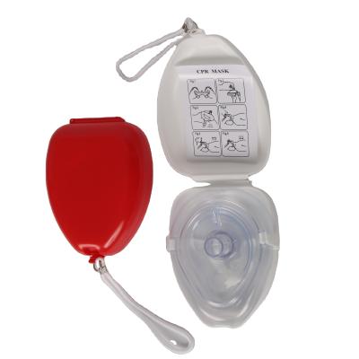 China Athletic Medical Training Supplies Cardiopulmonary Rescue CPR Breathing Mask Face Shield for sale