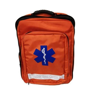 China Earthquake Rescue Backpack Travel First Aid Kit For Camping Hiking Fire Emergency Bag for sale