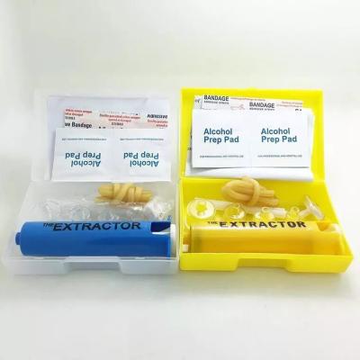 China Fuentes de la supervivencia de la emergencia médica de Kit Venom Extractor Suction Pump de los primeros auxilios de la mordedura de la araña de la abeja de la serpiente en venta
