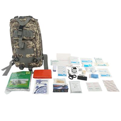 China 18*10 Inch 600D Nylon Tactical First Aid Kit Backpack Outdoor Survival Kit High Durability for sale
