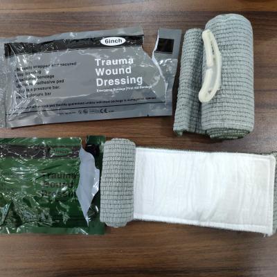China 4 6 pulgadas de vendaje israelí Trauma Bandaje Primeros auxilios de emergencia Bandaje de compresión para el kit de primeros auxilios tácticos en venta