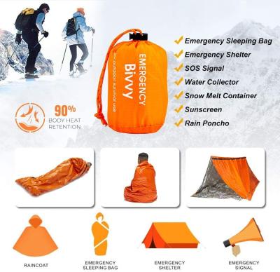 중국 Waterproof  Emergency Sleeping  Bag  Keep Warming Survival Bag Emergency Blanket Emergency Survival Supplies 판매용