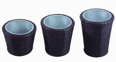 China outdoor furniture wicker flower pot-3005 for sale