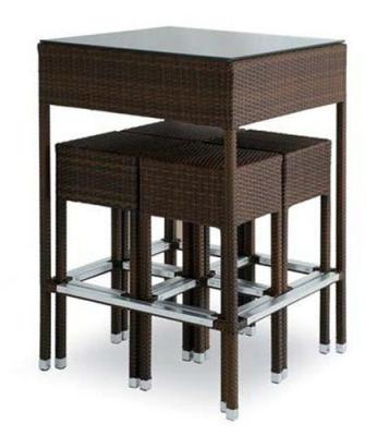 China Outdoor rattan wine bar set-16080 for sale