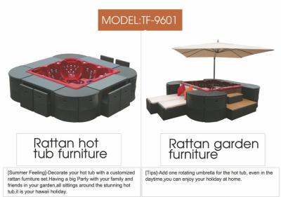 China the spa furniture with Jacuzzi systems for sale