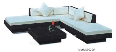China 5piece - Rattan wickergarden furniture patio outdoor backyard sectional sofa Hotel L shape sofa -9020 for sale