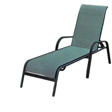 China -2023 modern mesh fabric Sun Loungers chaise longue outdoor aluminum sun loungers for pool side--6061 en venta