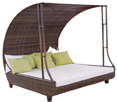 China Wholesale hotel resort outdoor daybed with canopy outdoor daybed with canopy sun bed pool---3002 en venta