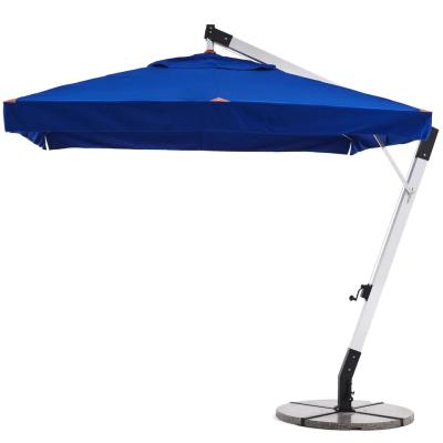 China 13 ft Heavy duty strong windproof Beach umbrella outdoor large square cantilever umbrella with fringe---2091M4 en venta