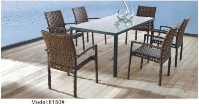 China Strip style wicker dining set -8150 for sale